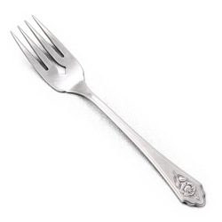 Sentimental Rose by Wm. A. Rogers, Stainless Salad Fork