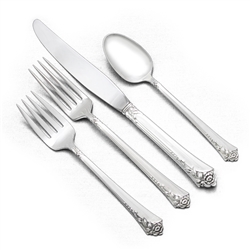Damask Rose by Oneida, Sterling 4-PC Setting, Luncheon, Modern