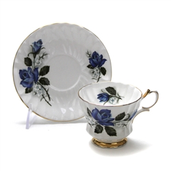 Cup & Saucer by Queen Ann, China, Blue Rose