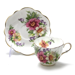 Cup & Saucer by Castle, China, Floral Design