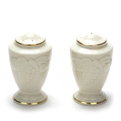 Fruits of Life by Lenox, China Salt & Pepper Shakers, Footed