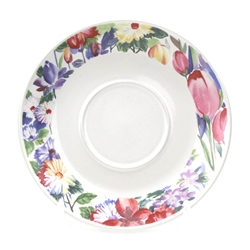 Flora by China Pearl, Stoneware Saucer