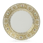 Dinner Plate by Limoges, China, Gold Scroll Border