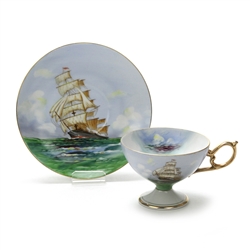 Cup & Saucer by Norcrest, China, Sailing Ship