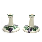 Grape Vine by Crock Shop, Ceramic Candlestick Pair