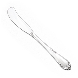 Dancing Flowers by Reed & Barton, Sterling Butter Spreader, Flat Handle