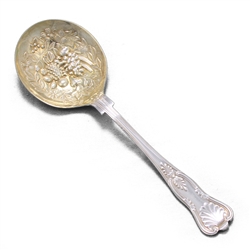 Berry Spoon by Made in England, Silverplate, Kings, Gilt Fruit Bowl