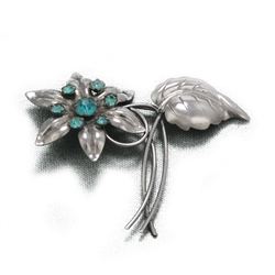 Pin, Sterling, Turquoise Stones
