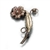 Pin, Gold Electroplate, Flower