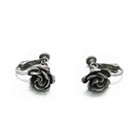 Earrings by Danecraft, Sterling, Rose