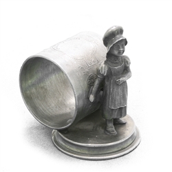 Napkin Ring, Figural, Metal, Prairie Girl