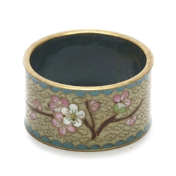 Napkin Ring, Cloisonne, Floral Design