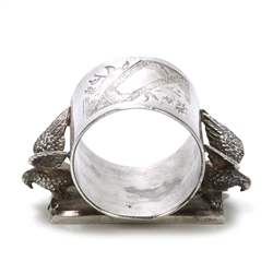Napkin Ring, Figural by Meriden, Silverplate Eagles