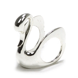 Napkin Ring, Metal, Swan