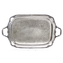 Remembrance by 1847 Rogers, Silverplate Serving Tray, Chased Bottom