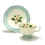 Turquoise, Magnolia by Lifetime, China Cup & Saucer