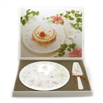 Pastel Garden by Mikasa, China Cake Tray, Cake Server