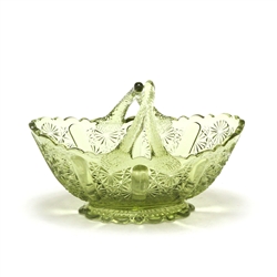Daisy & Button, Colonial Green by Fenton, Glass Basket