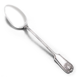 Platter/Stuffing Spoon by England, Silverplate, Shell & Thread