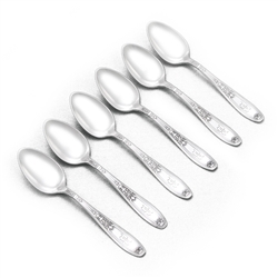 Ambassador by 1847 Rogers, Silverplate Demitasse Spoon, Set of 6, Monogram G