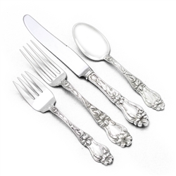 Lily by F.M. Whiting, Sterling 4-PC Setting, Luncheon, French