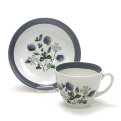 Blue Clover by Alfred Meakin, Ironstone Cup & Saucer