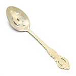 Tablespoon, Pierced (Serving Spoon), Gold Electroplate, Scroll Design