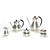 Modern by Gorham, Silverplate 5-PC Tea & Coffee Service w/ Waste Bowl