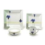 Blue Bonnett by Studio Nova, Porcelain 4-PC Dinner Setting w/ Mug