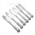 Vintage by 1847 Rogers, Silverplate Butter Spreaders, Set of 6, Flat Handle, Monogram W