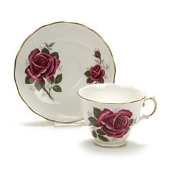 Cup & Saucer by Royal Kent, China, Pink Roses