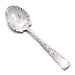 Assyrian by 1847 Rogers, Silverplate Sugar Spoon, Engraved Bowl