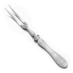 Carving Set Fork, Silverplate, Pheasants