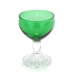 Bubble Foot Green by Anchor Hocking, Glass Liquor/Cocktail