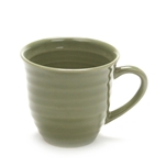 Mug by Home Trends, Stoneware, Green, Ringed