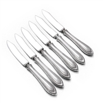 Sheraton by Community, Silverplate Fruit Knives, Set of 6, Hollow Handle, Monogram S