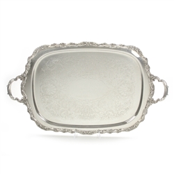 Countess by Deep Silver, Silverplate Serving Tray, Chased Bottom