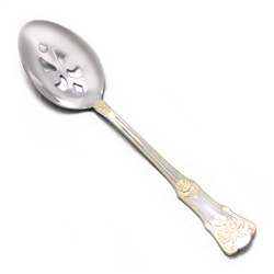 Old Country Roses by Royal Albert, Stainless Tablespoon, Pierced (Serving Spoon)