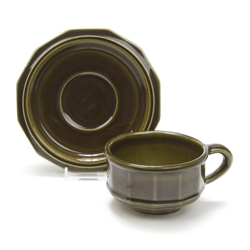 Heritage Green by Pfaltzgraff, Stoneware Cup & Saucer