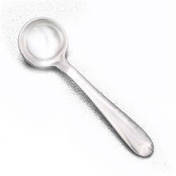 Individual Salt Spoon, Silverplate, Plain