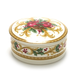 Holiday Orchard by Mikasa, China Candy Box, Round