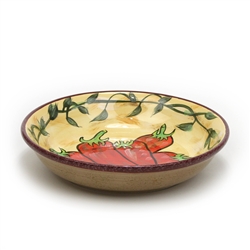 Individual Pasta Bowl by Certified Int. Corp., Ceramic, Red Peppers