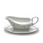 Forever Spring by Johann Haviland, China Gravy Boat, Attached Tray