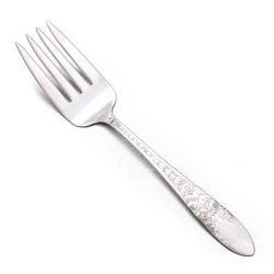 Rose and Leaf by National, Silverplate Cold Meat Fork