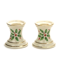 Holiday by Lenox, China Candlestick Pair, Dimension