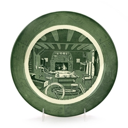 Colonial Homestead/Green by Royal, China Chop Plate