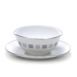 Arroyo by Noritake, China Gravy Boat, Attached Tray