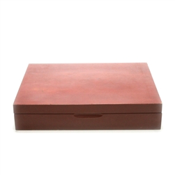 Silverware Box, Wood, Burgundy Finish