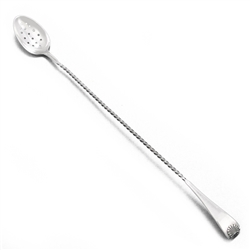 Olive Spoon, Long Handle by Yale Silver Co., Silverplate, Kings, Twist Handle