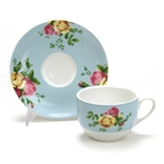 Country Rose, Aqua by Royal Albert, China Cup & Saucer